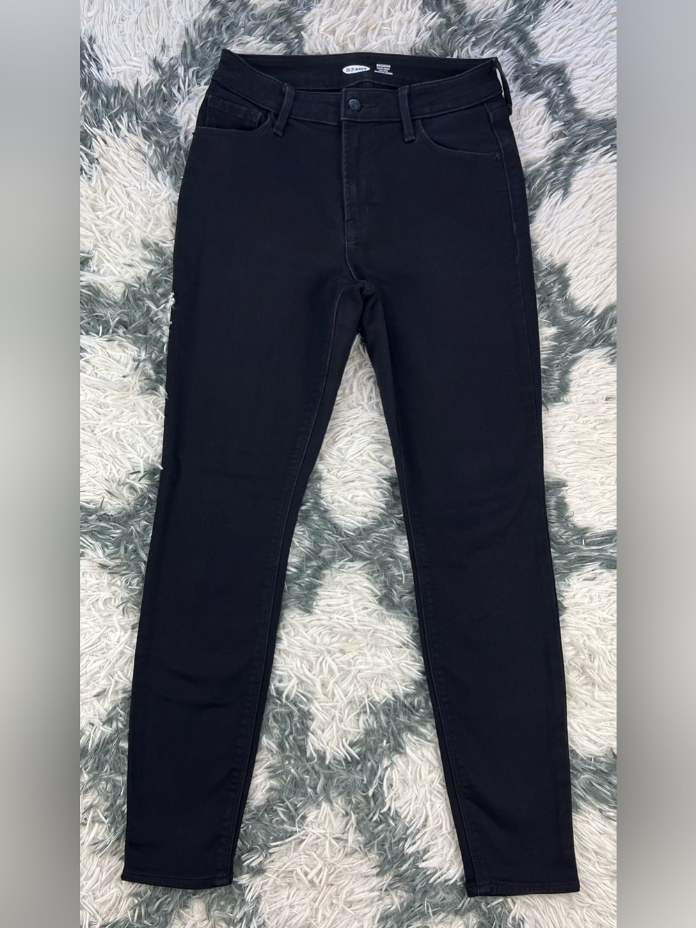 Old Navy Women’s Black High-Rise Super Skinny Jeans Size 6